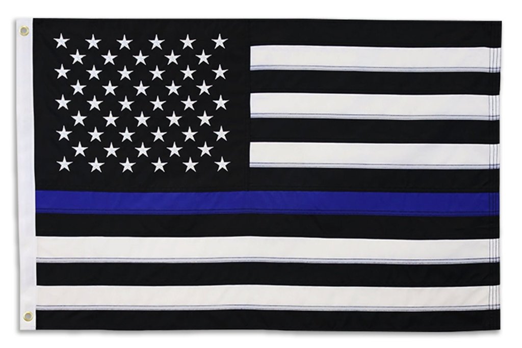 Thin Blue Line USA Embroidered Flag 2x3ft - Flags Importer