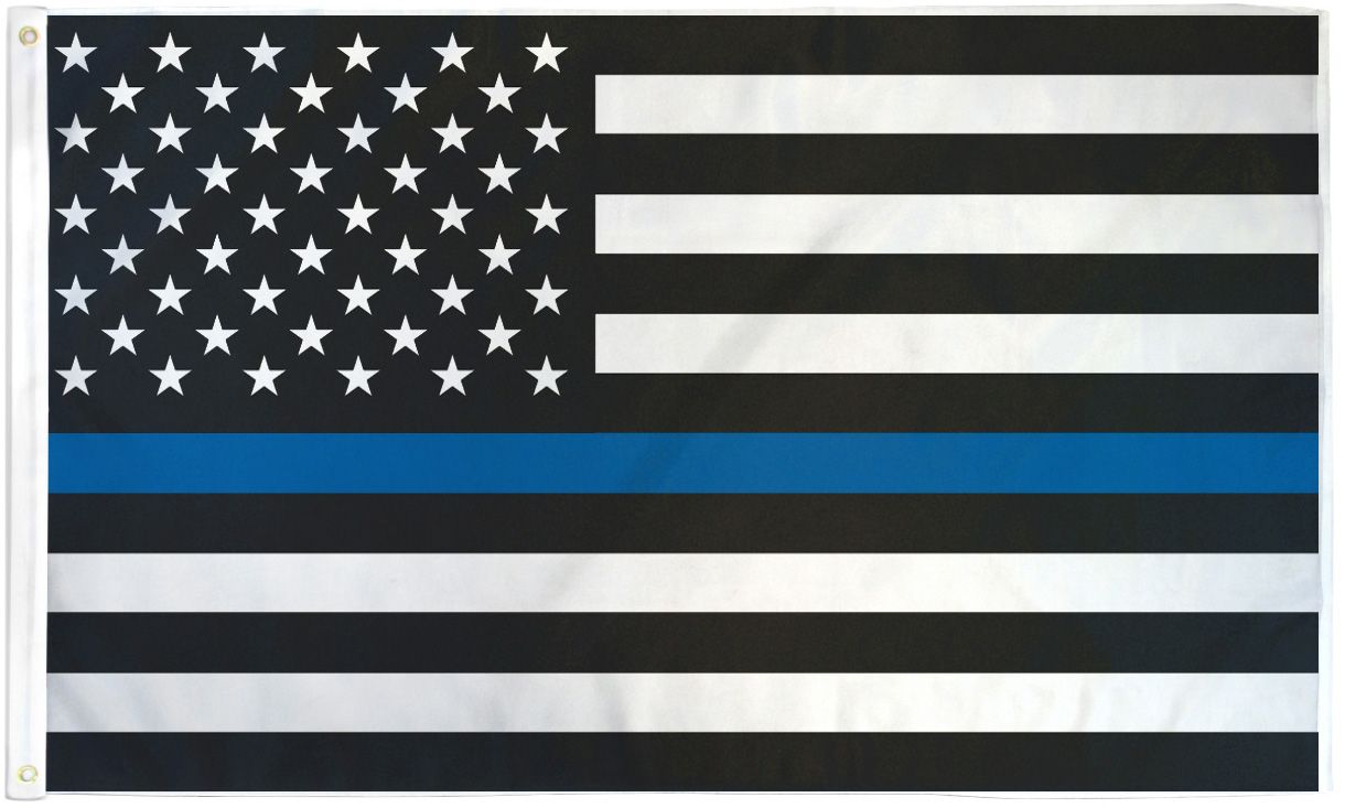 Thin Blue Line USA Flag 3x5ft Duraflag - Flags Importer