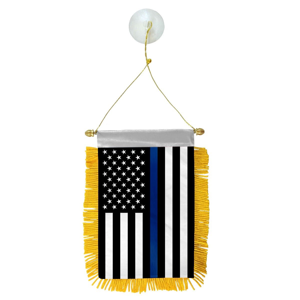 Thin Blue Line USA Mini Banner - Flags Importer