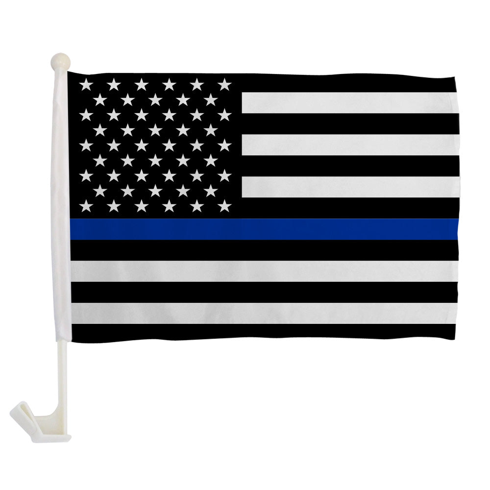 Thin Blue Line USA Single - Sided Car Flag - Flags Importer