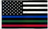 Thin Blue/Green/Red Line USA Flag 2x3ft Poly - Flags Importer