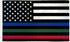 Thin Blue/Green/Red Line USA Flag 2x3ft Poly - Flags Importer