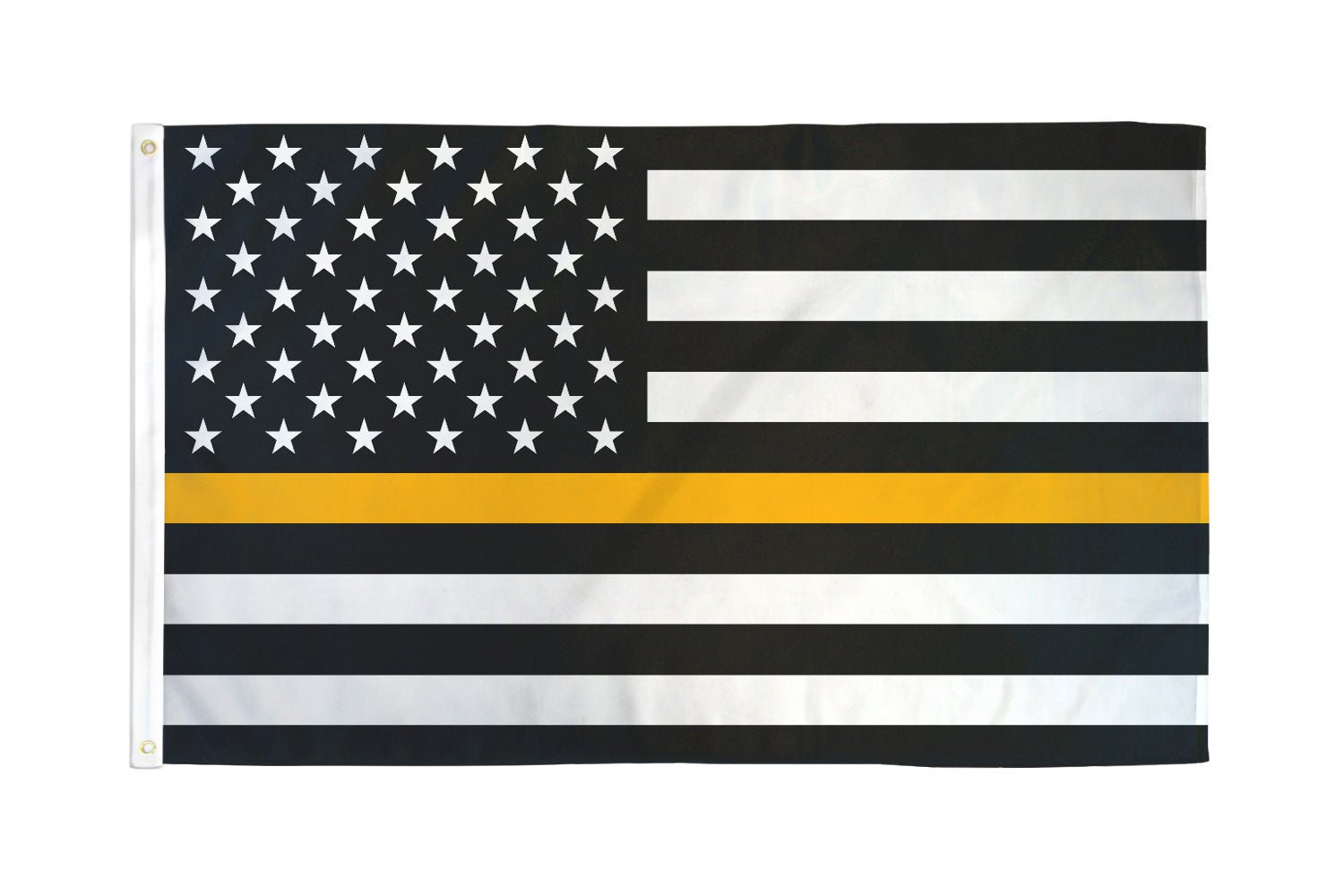 Thin Gold Line USA Flag 2x3ft Poly - Flags Importer