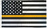 Thin Gold Line USA Flag 2x3ft Poly - Flags Importer