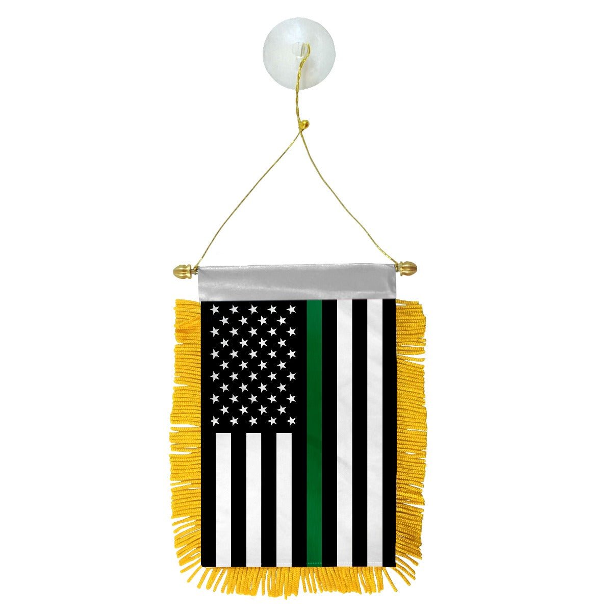 Thin Green Line USA Mini Banner - Flags Importer