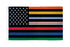 Thin Multi Line USA Flag 3x5ft Poly - Flags Importer