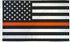 Thin Orange Line USA Flag 2x3ft Poly - Flags Importer