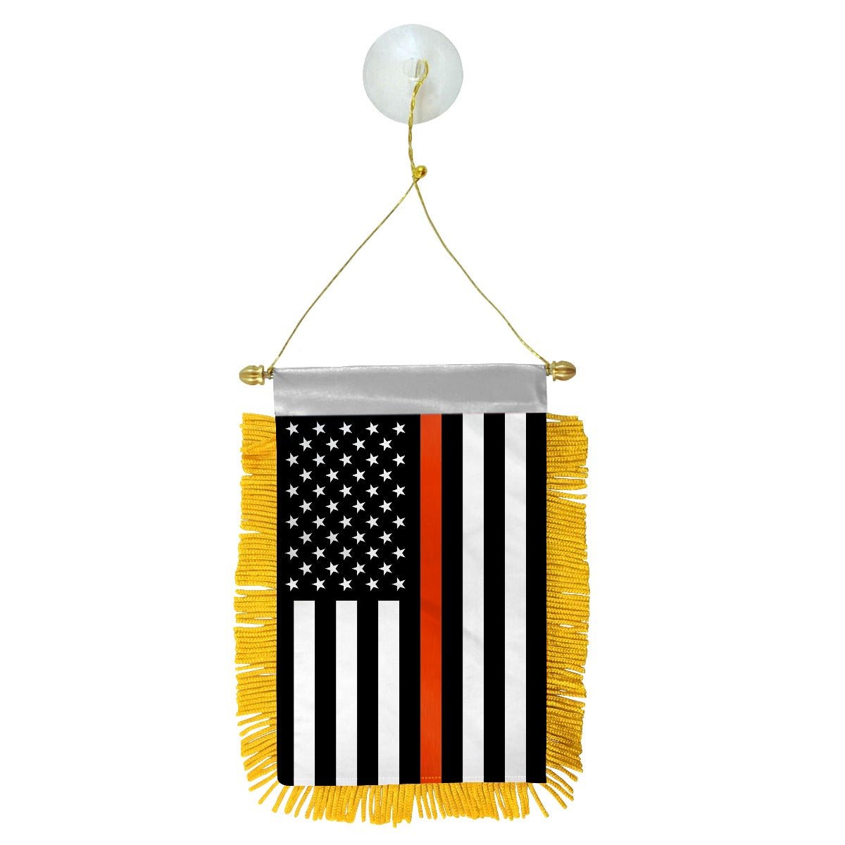 Thin Orange Line USA Mini Banner - Flags Importer