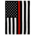 Thin Red Line Soft Plush 50x60in Blanket - Flags Importer