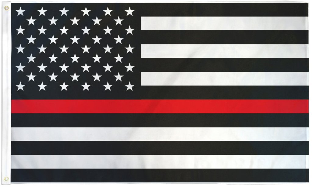 Thin Red Line USA Flag 2x3ft Poly - Flags Importer