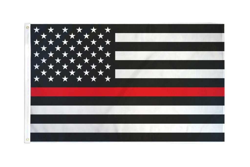 Thin Red Line USA Flag 2x3ft Poly - Flags Importer