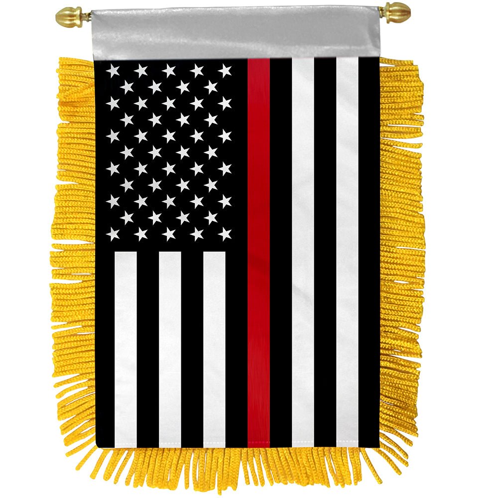 Thin Red Line USA Mini Banner - Flags Importer