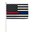 Thin Red/Blue Line USA 12x18in Stick Flag - Flags Importer