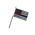 Thin Red/Blue Line USA 4x6in Stick Flag - Flags Importer