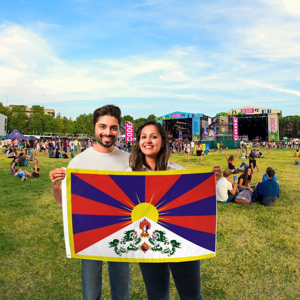 Tibet Flag 2x3ft Poly - Flags Importer