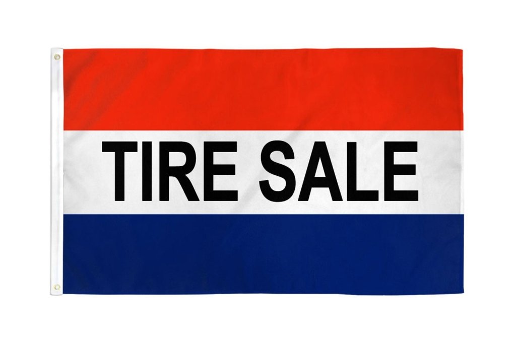 Tire Sale Flag 3x5ft Poly - Flags Importer