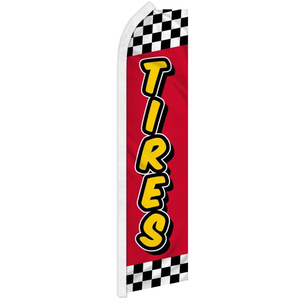 Tires (Red Checkered) Super Flag - Flags Importer