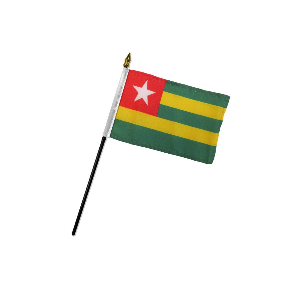 Togo 4x6in Stick Flag - Flags Importer