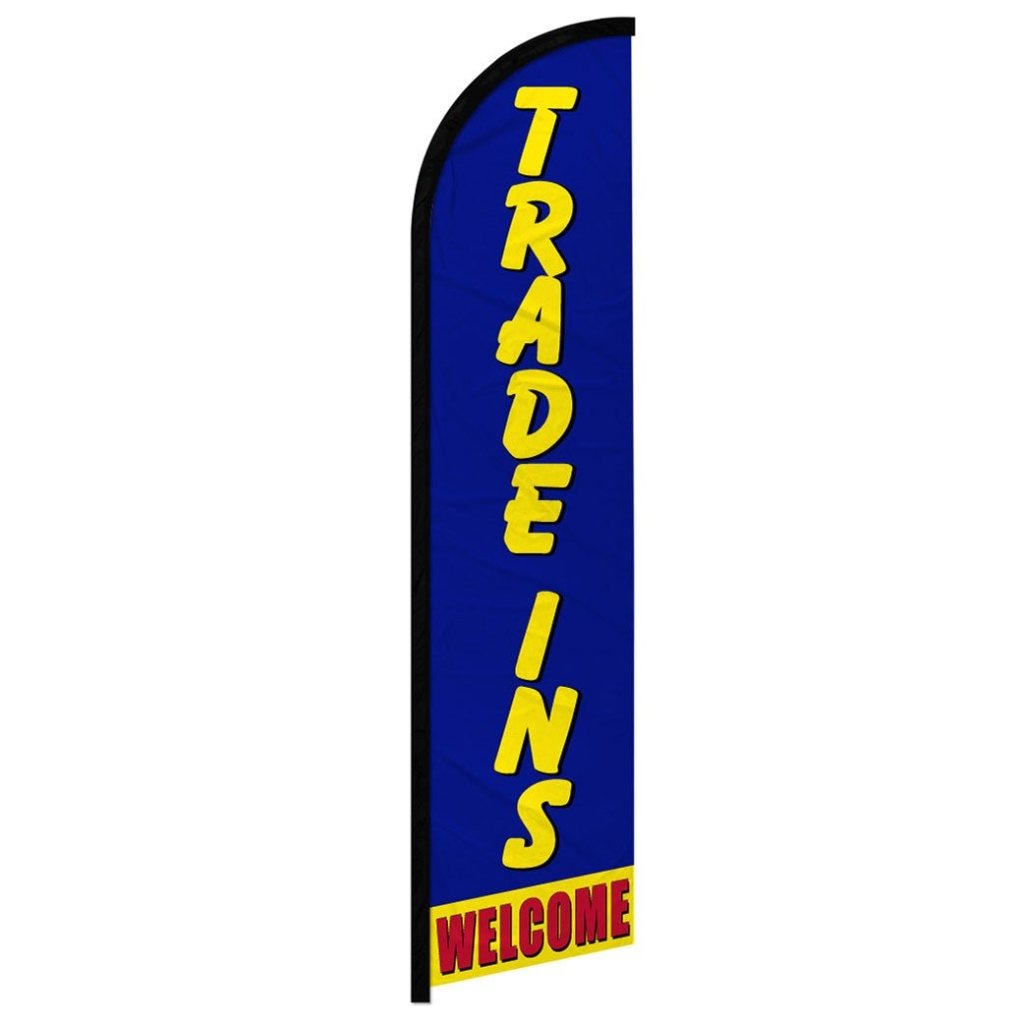 Trade Ins Welcome Windless Banner Flag - Flags Importer