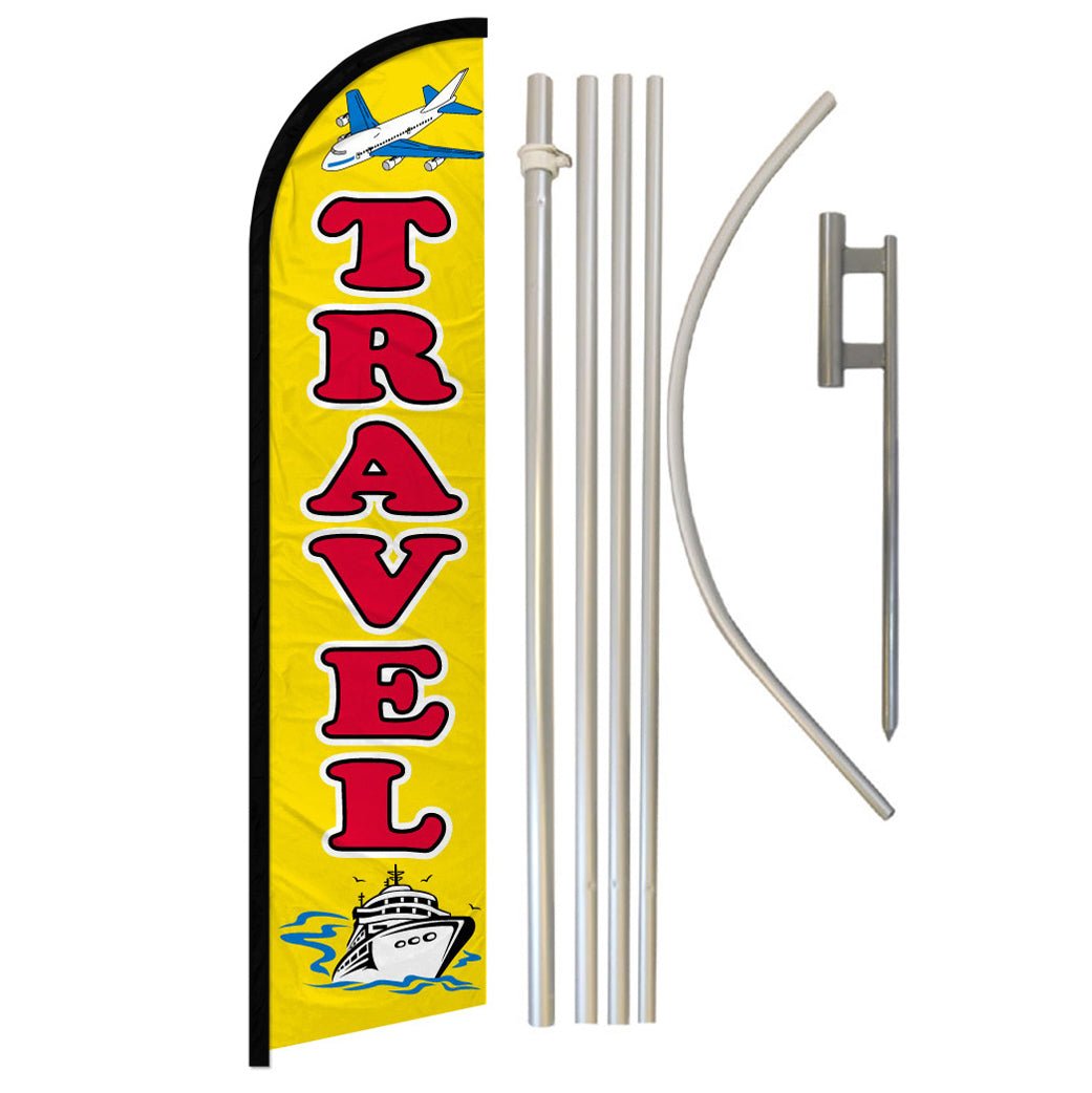 Travel Windless Banner Flag & Pole Kit - Flags Importer