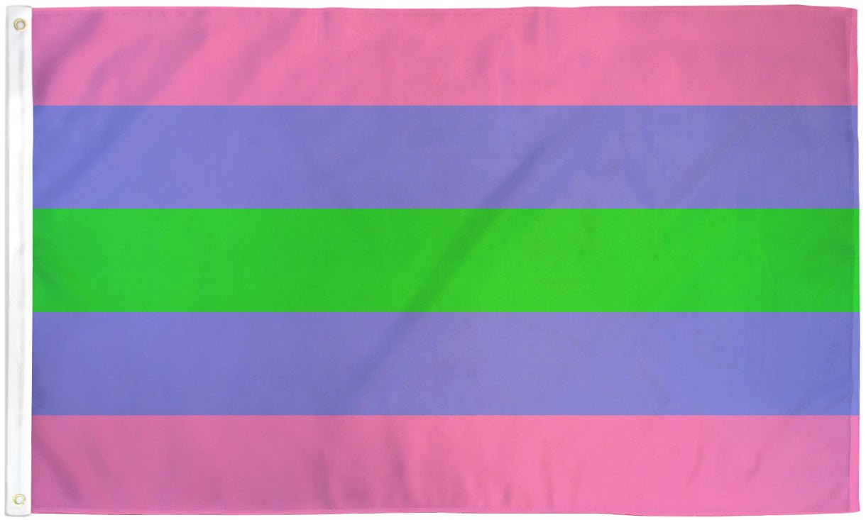 Trigender Flag 3x5ft Poly - Flags Importer