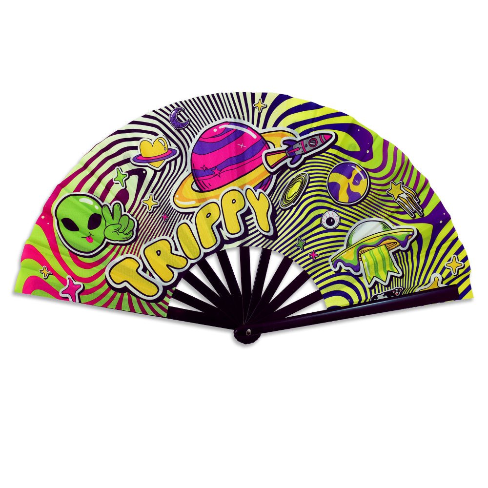 Trippy X - Large Hand Fan - Flags Importer