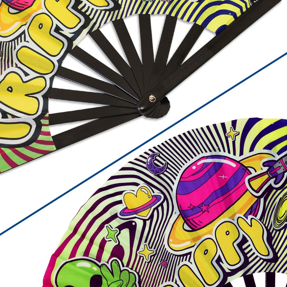 Trippy X - Large Hand Fan - Flags Importer