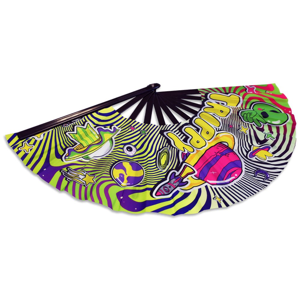 Trippy X - Large Hand Fan - Flags Importer