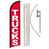 Trucks Windless Banner Flag & Pole Kit - Flags Importer