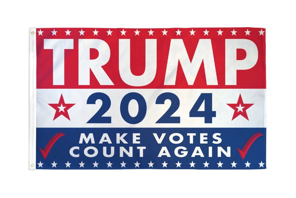 Trump 2024 (Make Votes Count Again) Flag 3x5ft Poly - Flags Importer