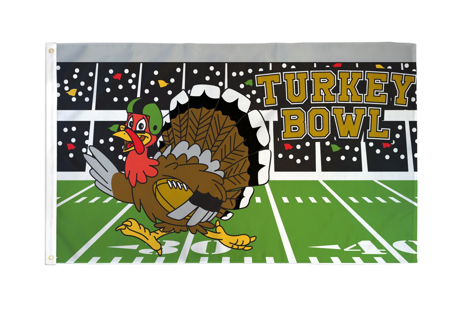 Turkey Bowl Flag 3x5ft Poly - Flags Importer