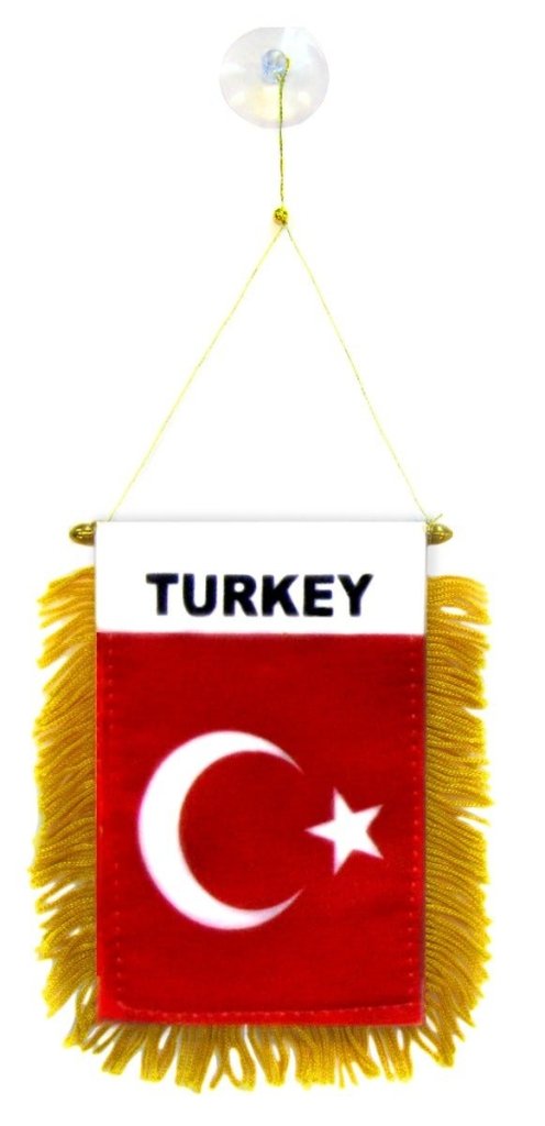 Turkiye (Turkey) Mini Banner - Flags Importer