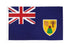 Turks & Caicos Flag 2x3ft Poly - Flags Importer