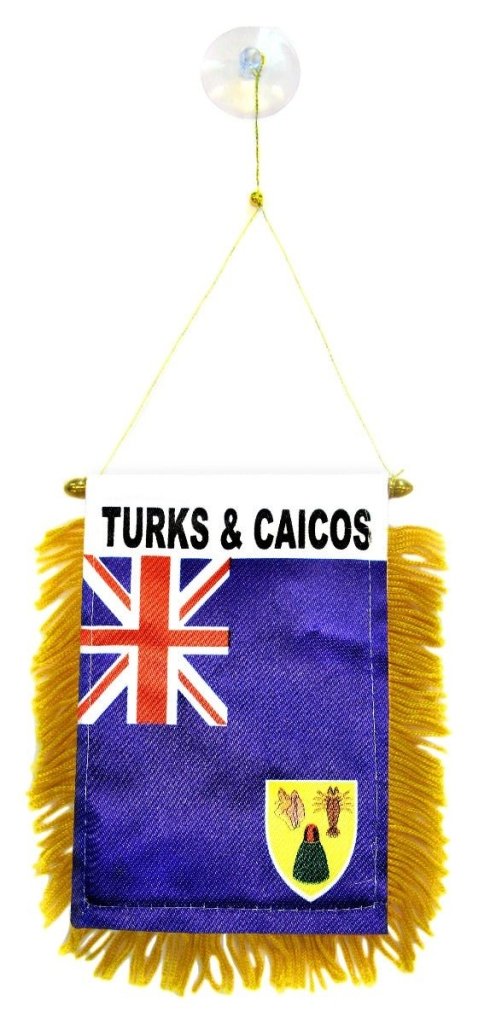 Turks & Caicos Mini Banner - Flags Importer