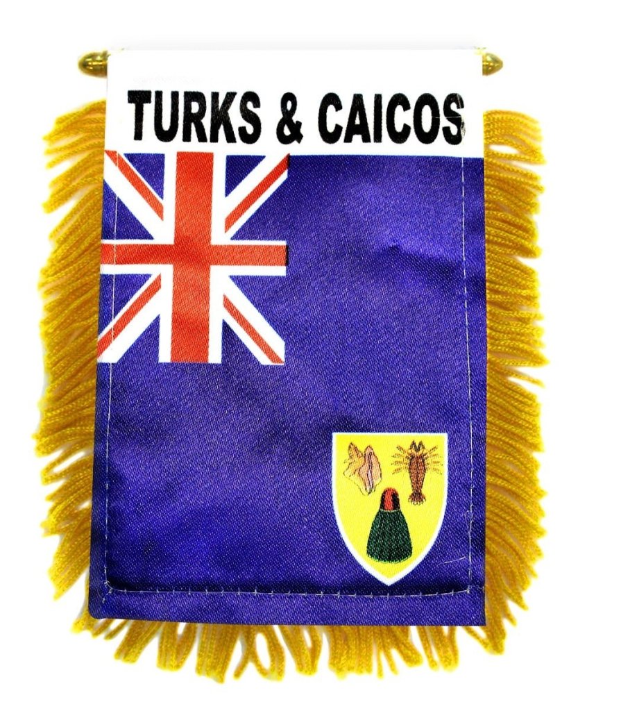 Turks & Caicos Mini Banner - Flags Importer