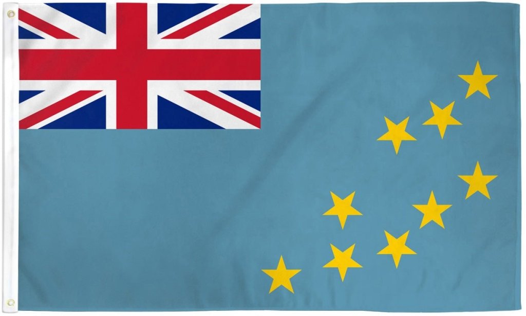 Tuvalu Flag 3x5ft Poly - Flags Importer