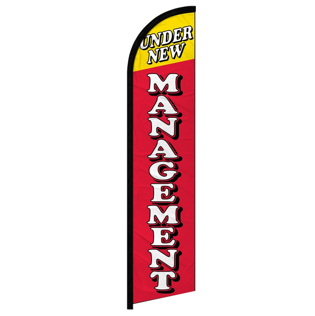 Under New Management Windless Banner Flag - Flags Importer