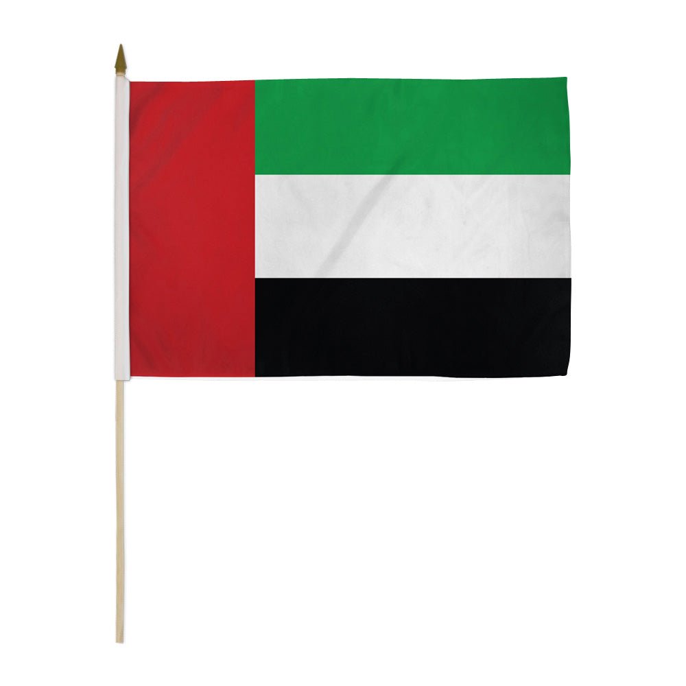 United Arab Emirates 12x18in Stick Flag - Flags Importer