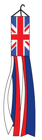 United Kingdom Super Shiny Poly 5ft Windsock - Flags Importer