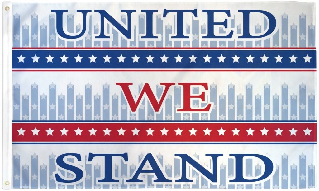 United We Stand Flag 3x5ft Poly - Flags Importer