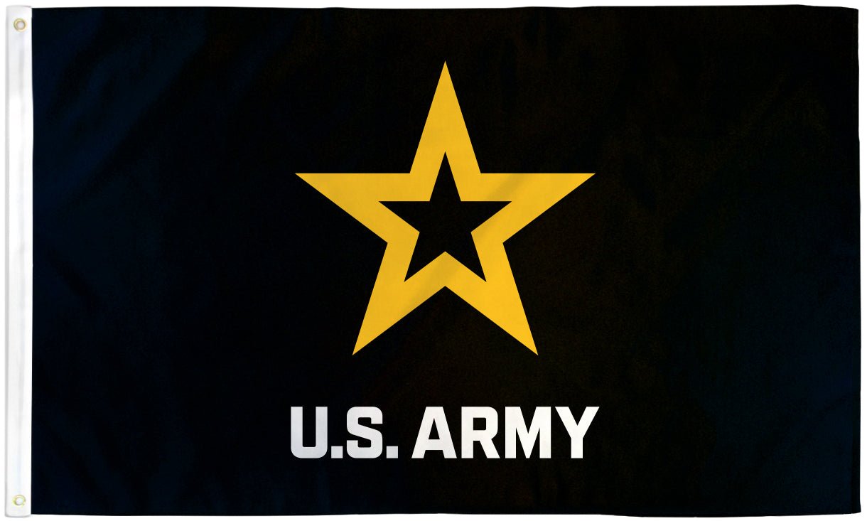 U.S. Army (Black)Flag 3x5ft Poly - Flags Importer