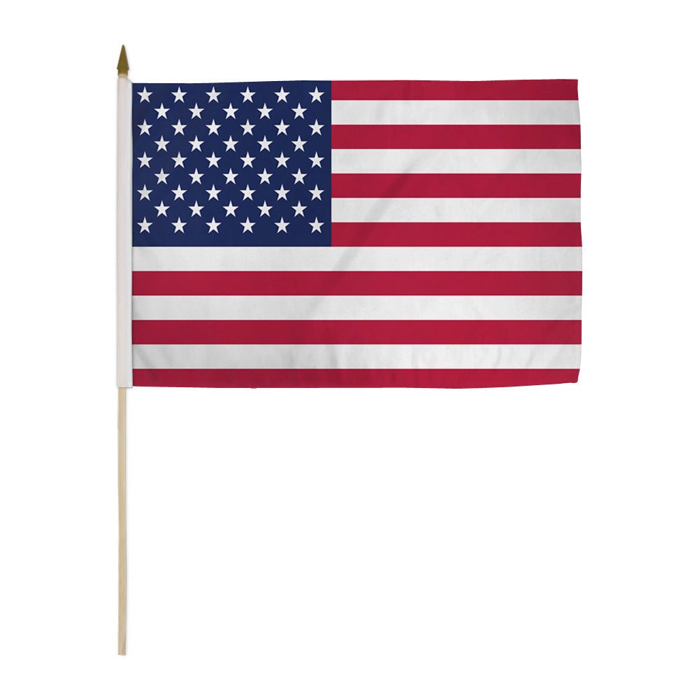 USA 12x18in Flag & Base Set - Flags Importer