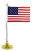 USA 4x6in Flag & Base Set - Flags Importer