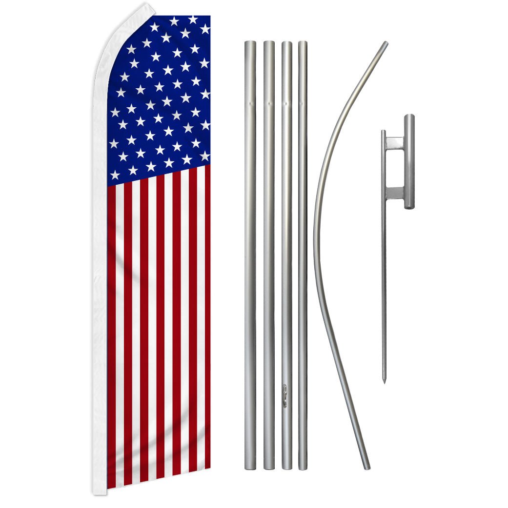 USA 50 Stars Super Flag & Pole Kit - Flags Importer