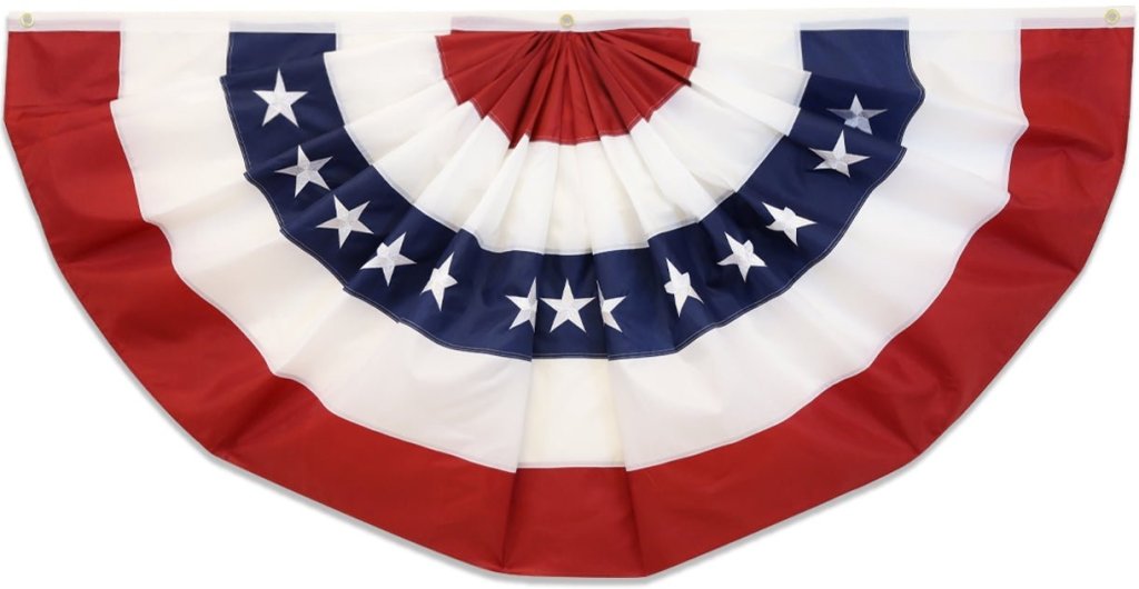 USA Embroidered Bunting Flag 3x1.5ft - Flags Importer