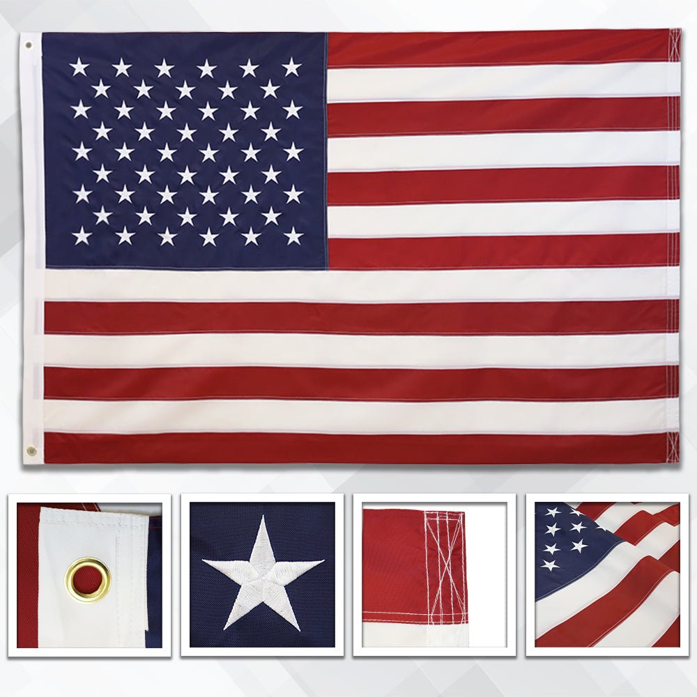 USA Embroidered Flag 4x6ft - Flags Importer