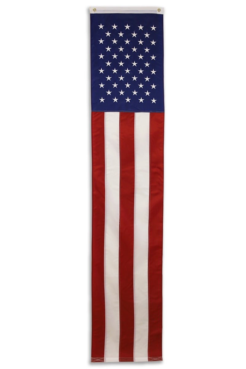 USA Embroidered Pulldown Flag 8ftx20in - Flags Importer