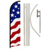 USA New Glory Windless Banner Flag & Pole Kit - Flags Importer