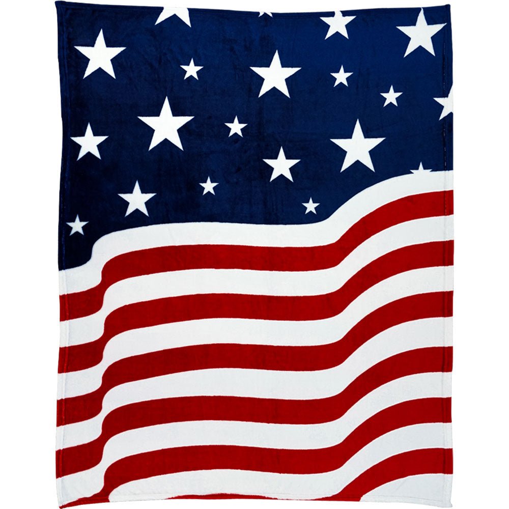 USA Star Spangled Soft Plush 50x60in Blanket - Flags Importer