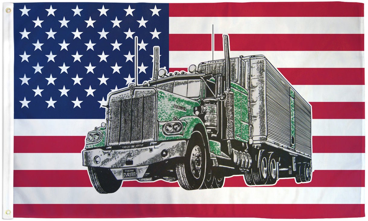 USA Truck Flag 3x5ft Poly - Flags Importer